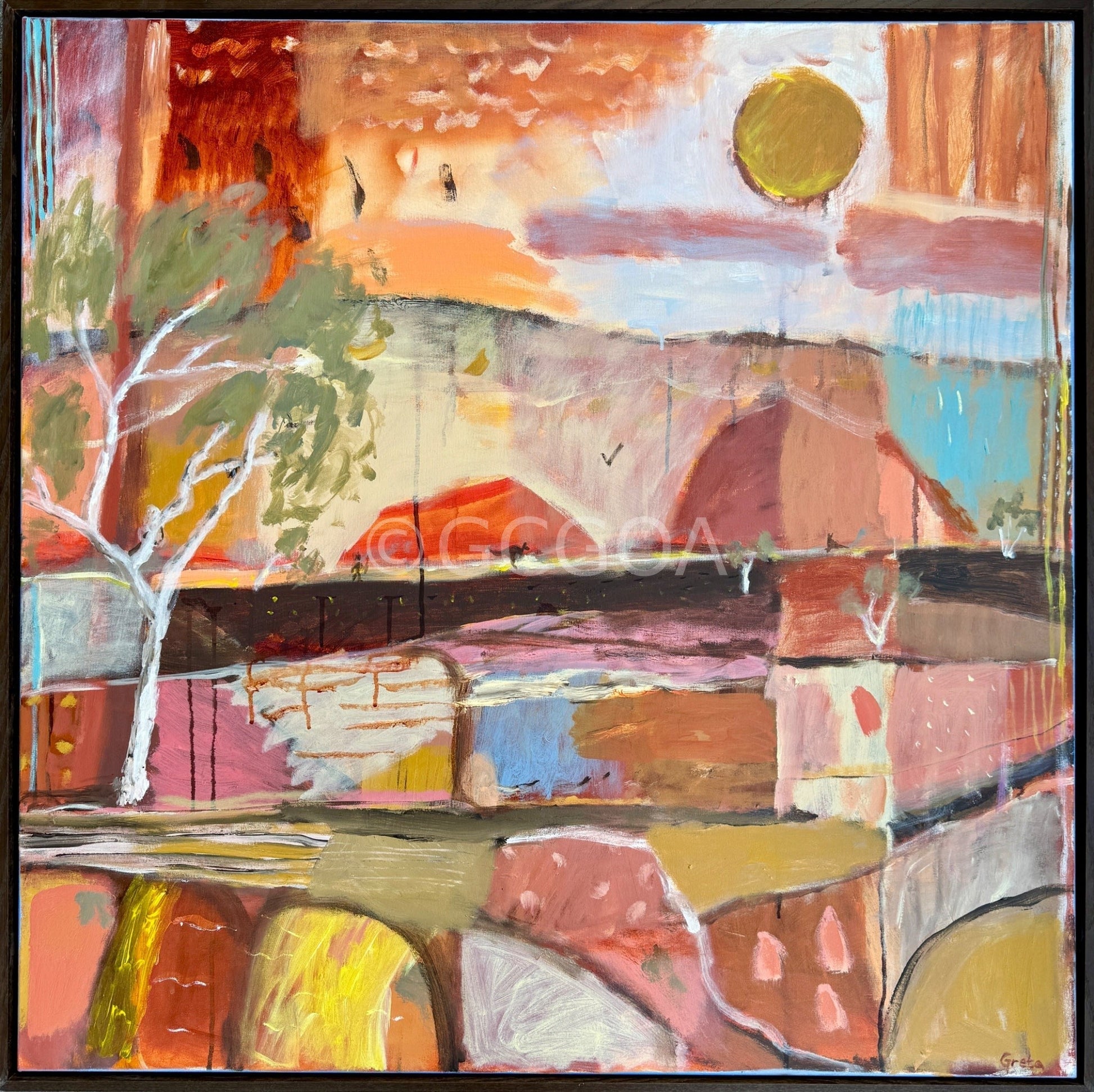dancing on the land - original art - Gold Coast Gallery Of ArtGreta Hounslow