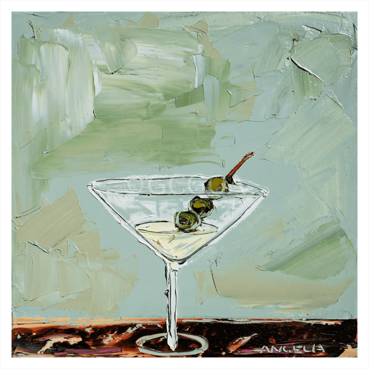 Date With A Martini - Fine Art Print - Gold Coast Gallery Of ArtAngela Hawkey