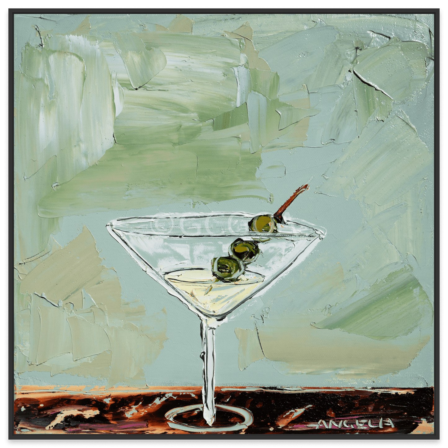 Date With A Martini - Fine Art Print - Gold Coast Gallery Of ArtAngela Hawkey