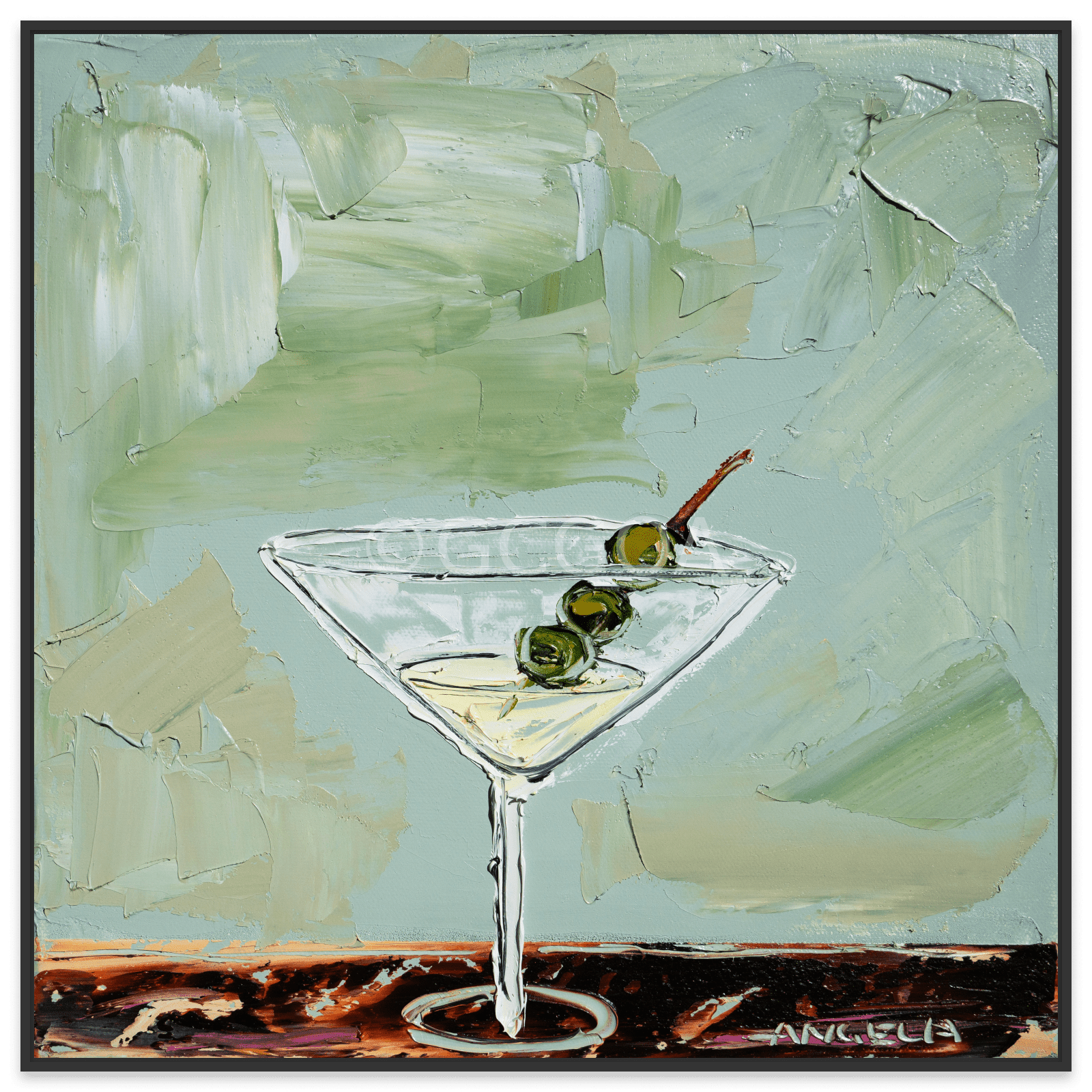 Date With A Martini - Fine Art Print - Gold Coast Gallery Of ArtAngela Hawkey