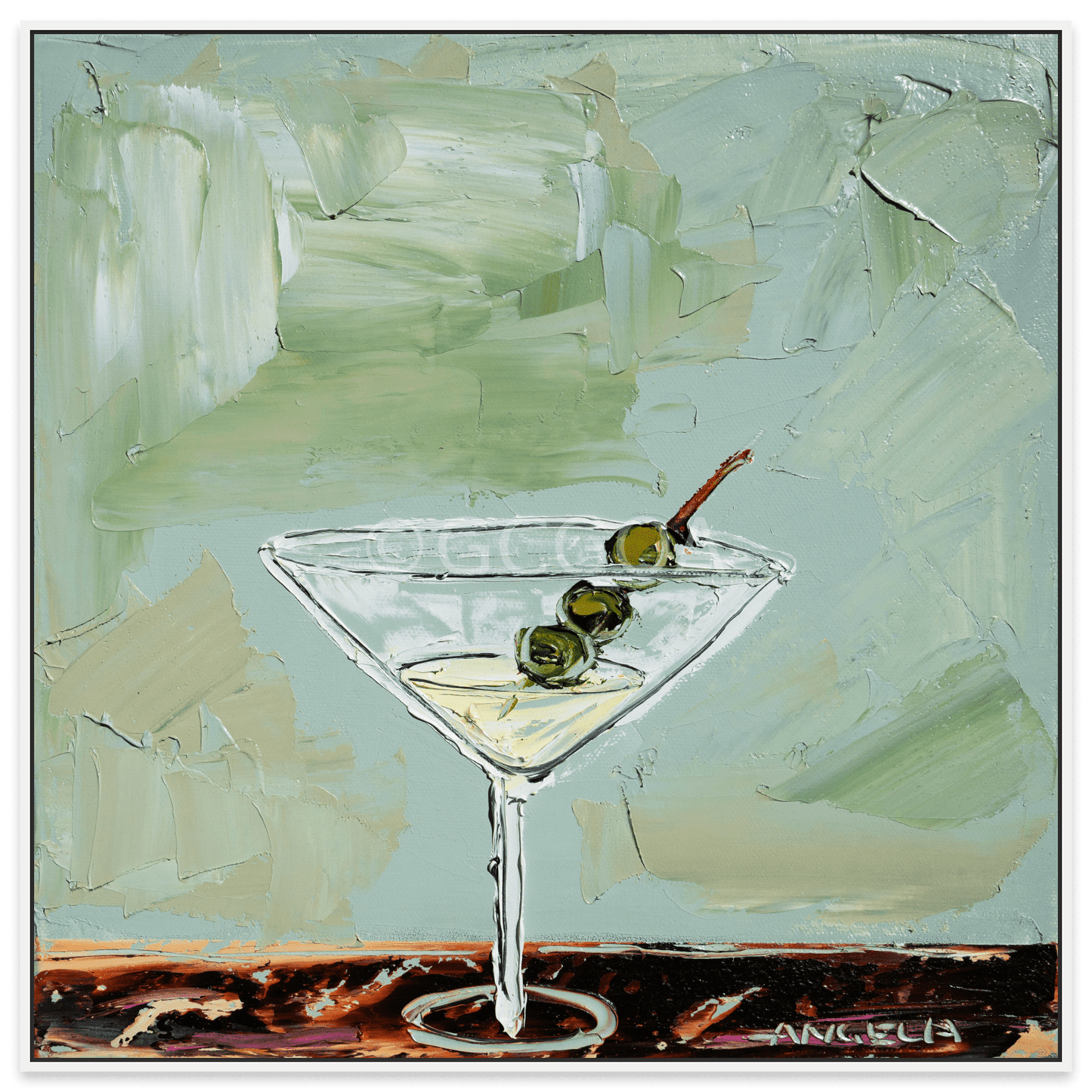 Date With A Martini - Fine Art Print - Gold Coast Gallery Of ArtAngela Hawkey