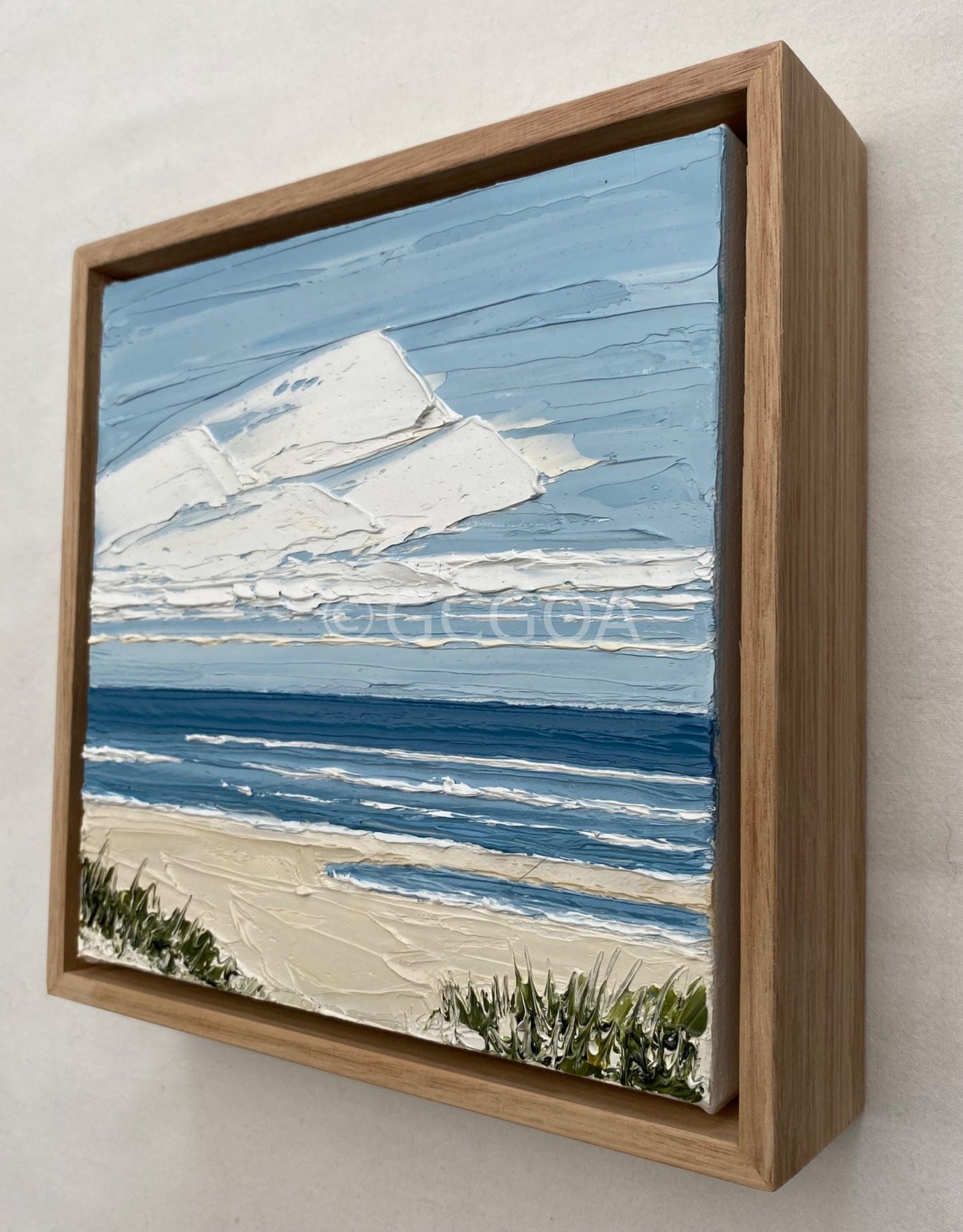 Denim Blue Beach Days - Original Art - Gold Coast Gallery Of ArtJustine Bartie