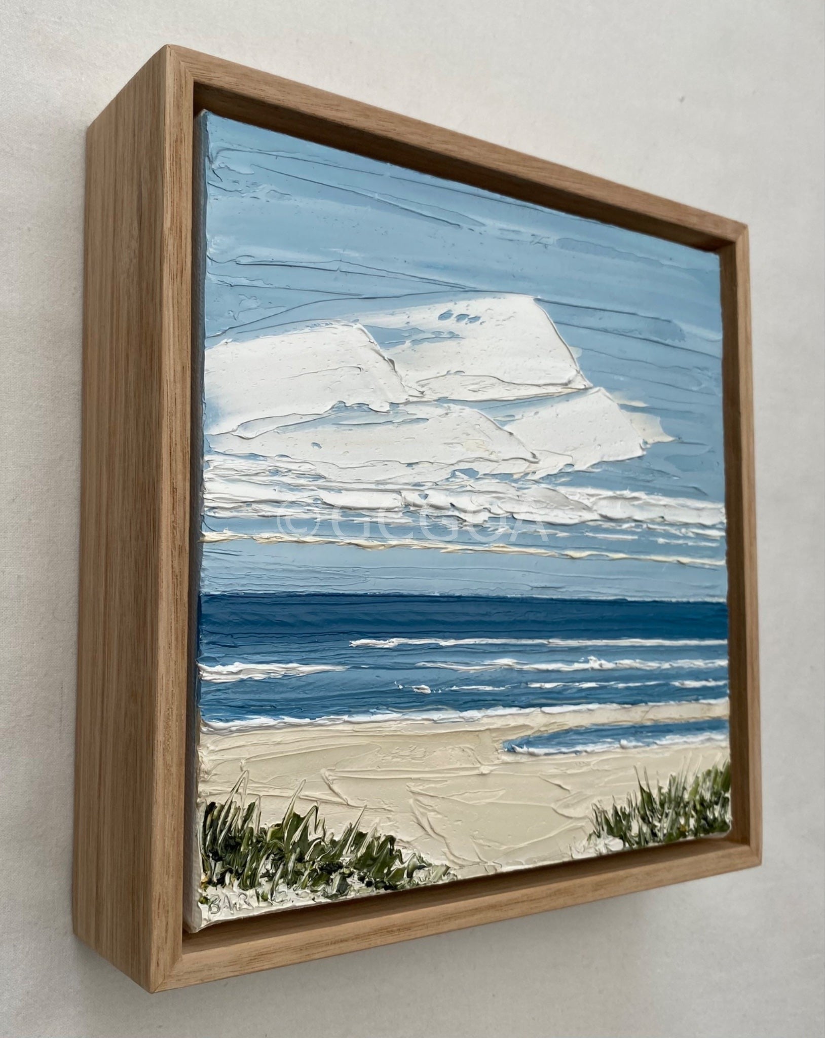 Denim Blue Beach Days - Original Art - Gold Coast Gallery Of ArtJustine Bartie