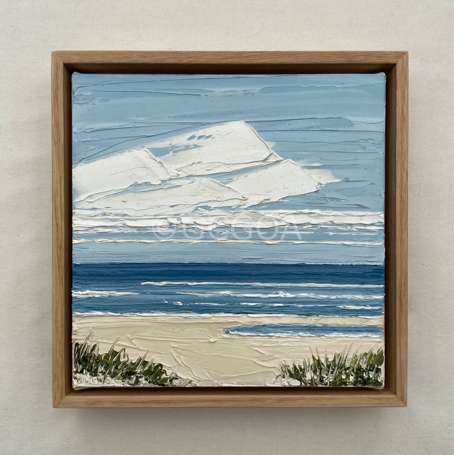 Denim Blue Beach Days - Original Art - Gold Coast Gallery Of ArtJustine Bartie