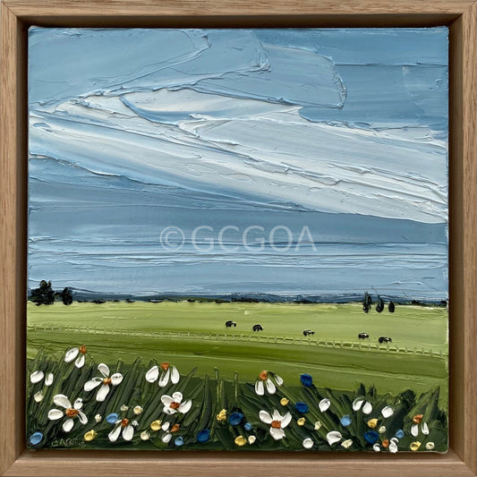 Denim Blue Skies And Dancing Daisies - Gold Coast Gallery Of ArtJustine Bartie