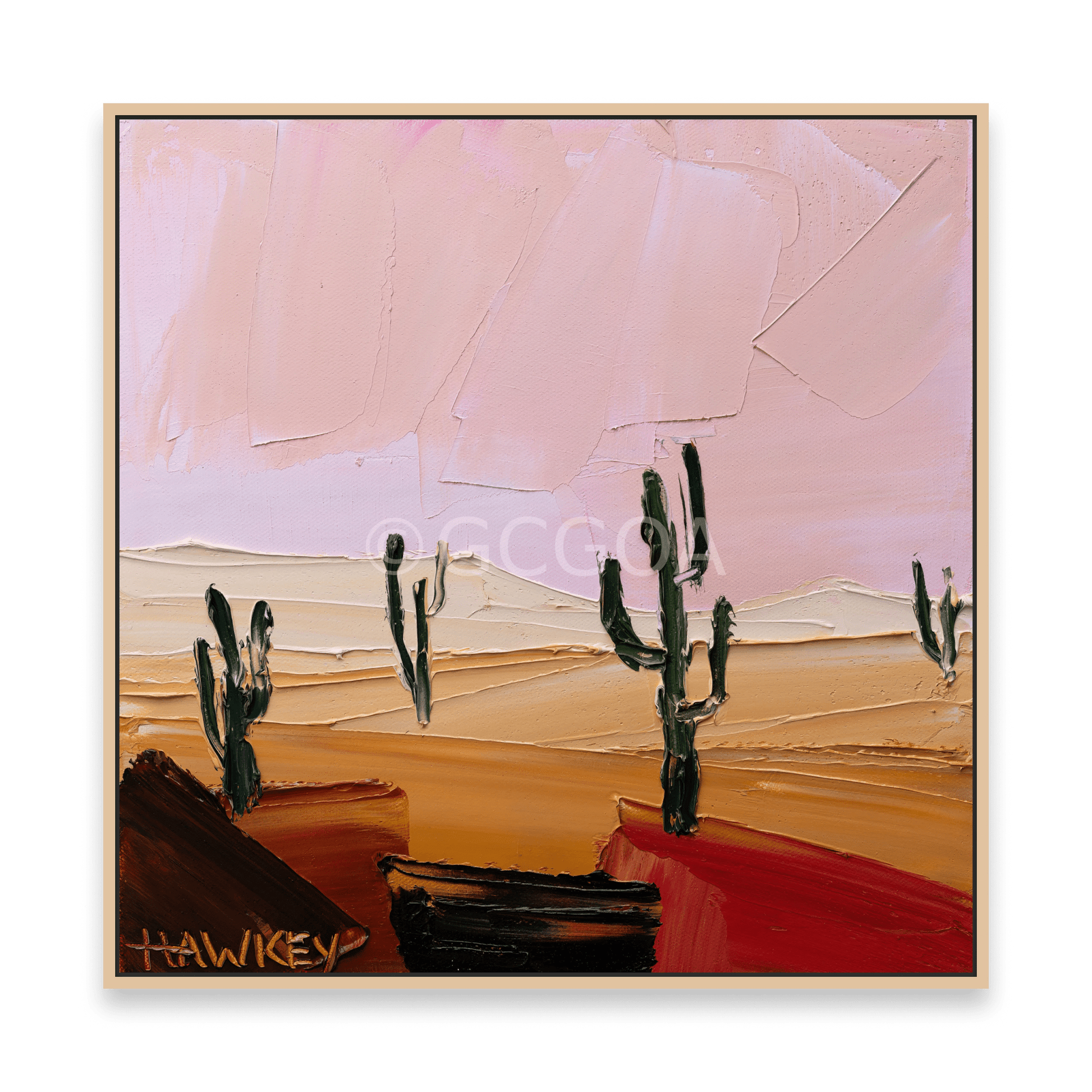 Desert Cacti 2 - Fine Art Print - Gold Coast Gallery Of ArtAngela Hawkey