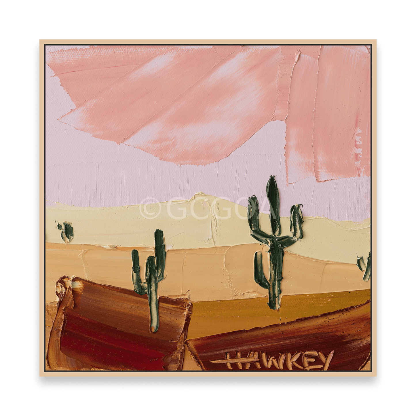 Desert Cacti 3 - Fine Art Print - Gold Coast Gallery Of ArtAngela Hawkey