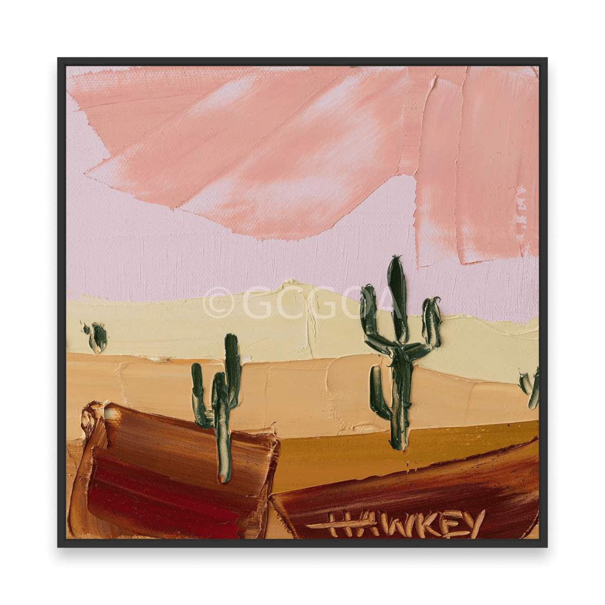 Desert Cacti 3 - Fine Art Print - Gold Coast Gallery Of ArtAngela Hawkey
