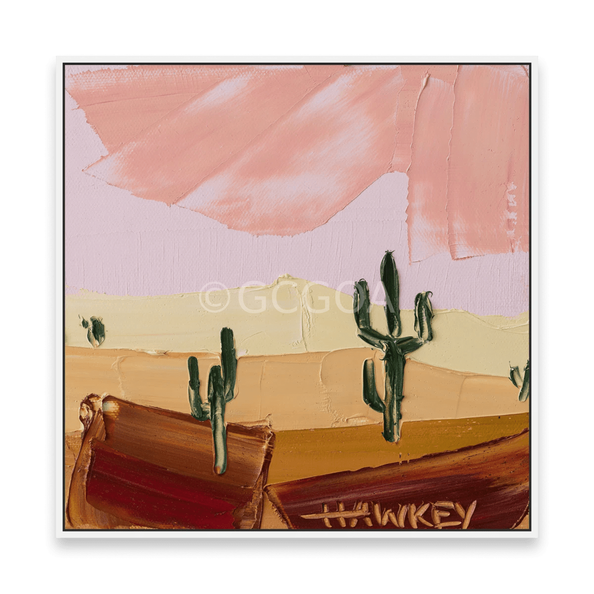 Desert Cacti 3 - Fine Art Print - Gold Coast Gallery Of ArtAngela Hawkey