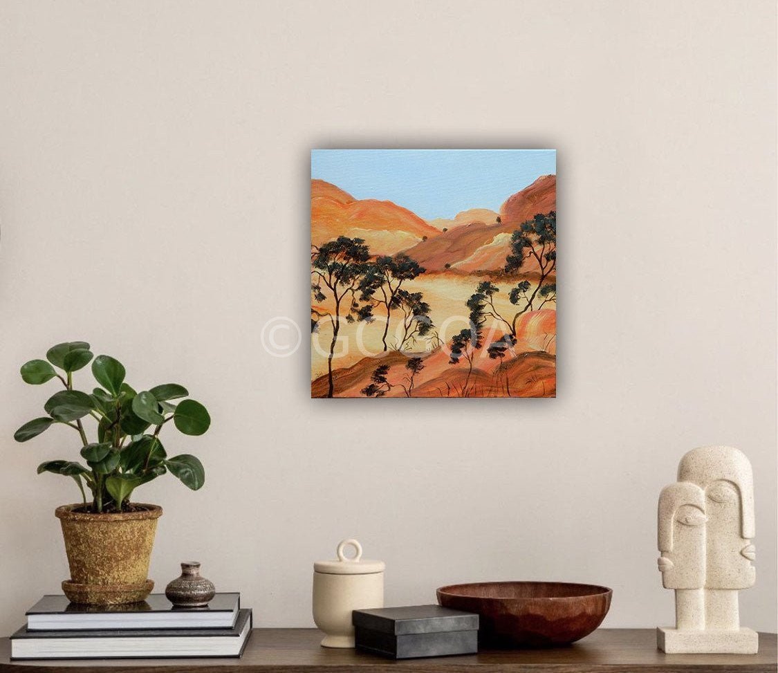 Desert Reds - Gold Coast Gallery Of ArtDoodie Herman