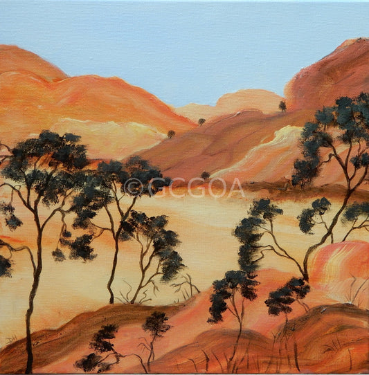 Desert Reds - Gold Coast Gallery Of ArtDoodie Herman