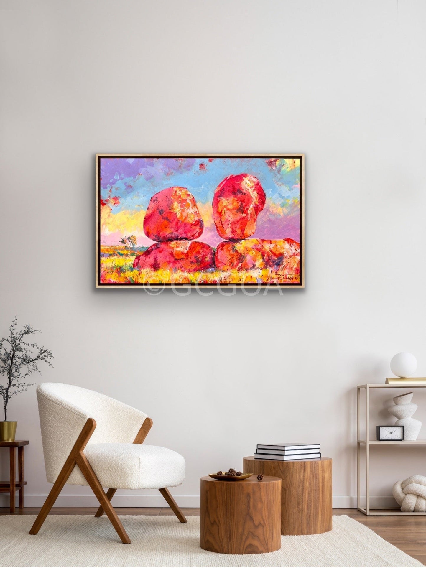 Devil’s Marbles- Karlu Karlu - Original Art - Gold Coast Gallery Of ArtJos Coufreur