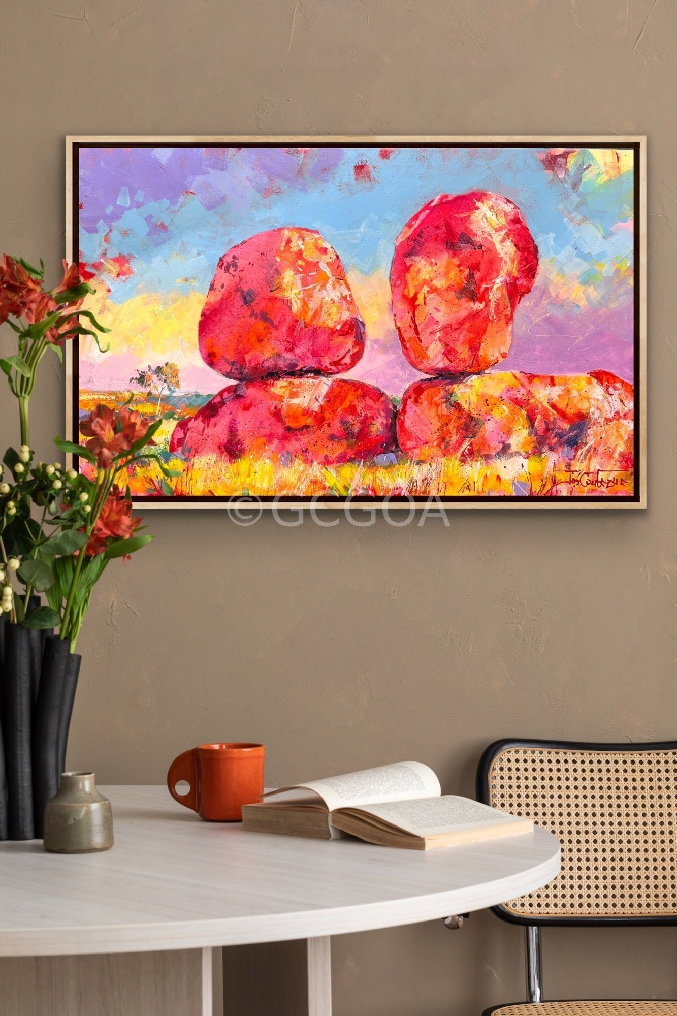 Devil’s Marbles- Karlu Karlu - Original Art - Gold Coast Gallery Of ArtJos Coufreur