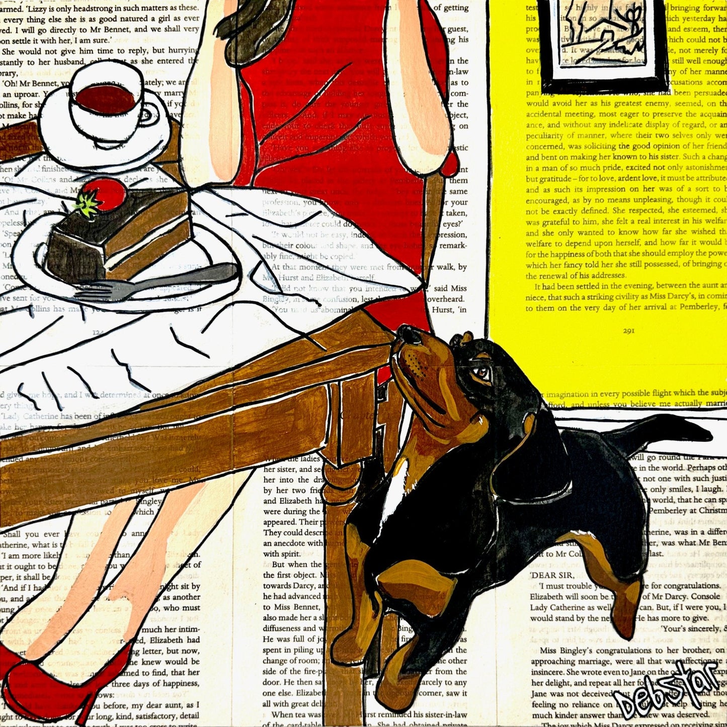 Dog Days - Morning Tea - Original Art - Gold Coast Gallery Of ArtDeborah Lang