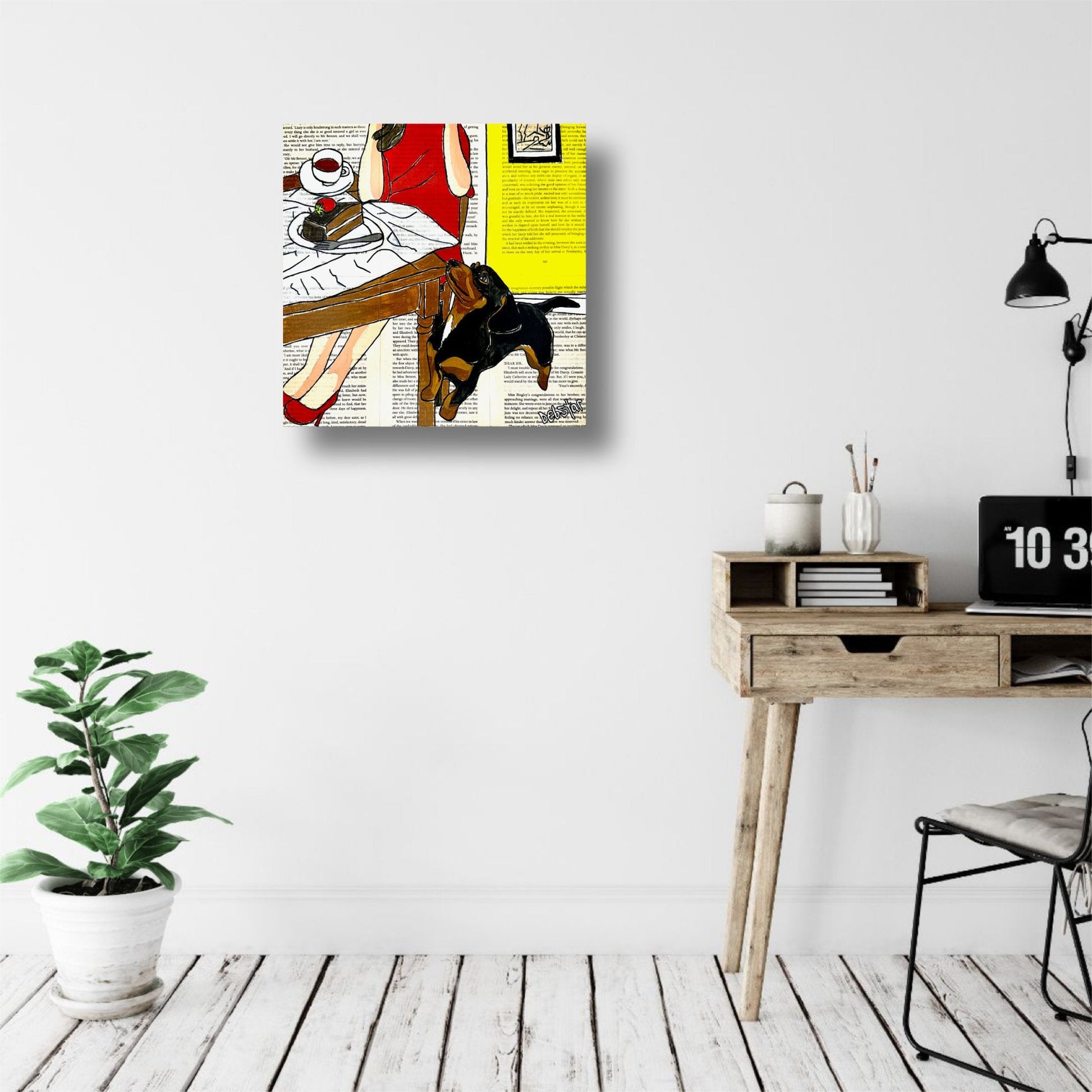 Dog Days - Morning Tea - Original Art - Gold Coast Gallery Of ArtDeborah Lang