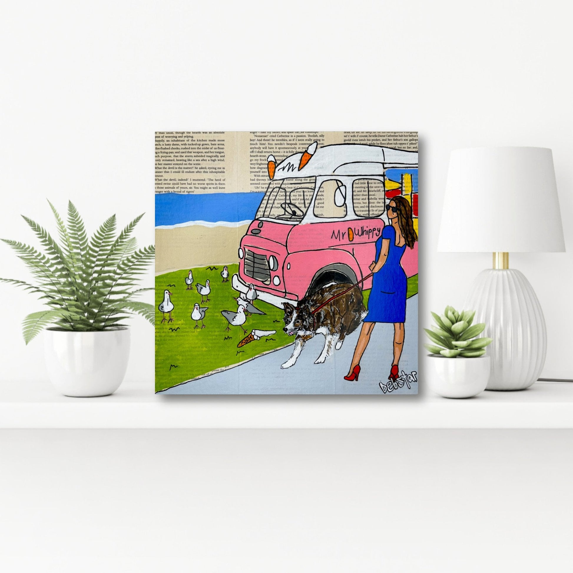 Dog Days - Mr Whippy and Seagulls - Gold Coast Gallery Of ArtDeborah Lang