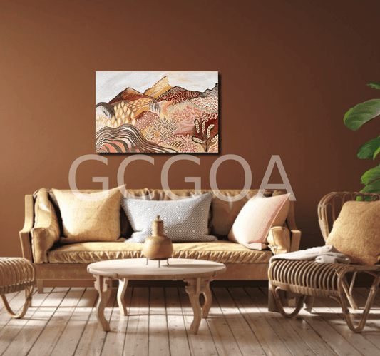 Down To Earth - Abstract Landscape in earthy tones - Gold Coast Gallery Of ArtDaniela Fowler Art