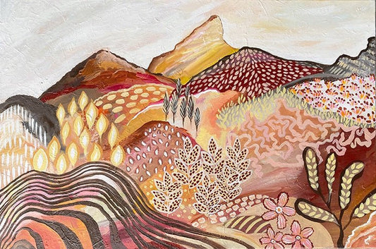 Down To Earth - Abstract Landscape in earthy tones - Gold Coast Gallery Of ArtDaniela Fowler Art