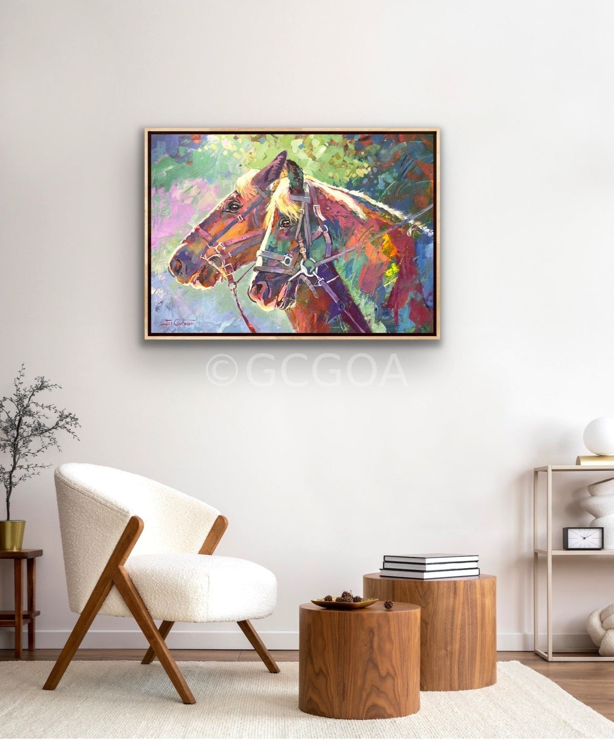 Draught Horses 2 - Original Art - Gold Coast Gallery Of ArtJos Coufreur
