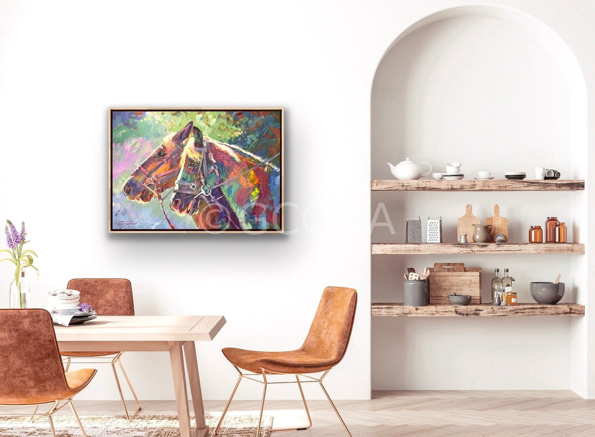 Draught Horses 2 - Original Art - Gold Coast Gallery Of ArtJos Coufreur
