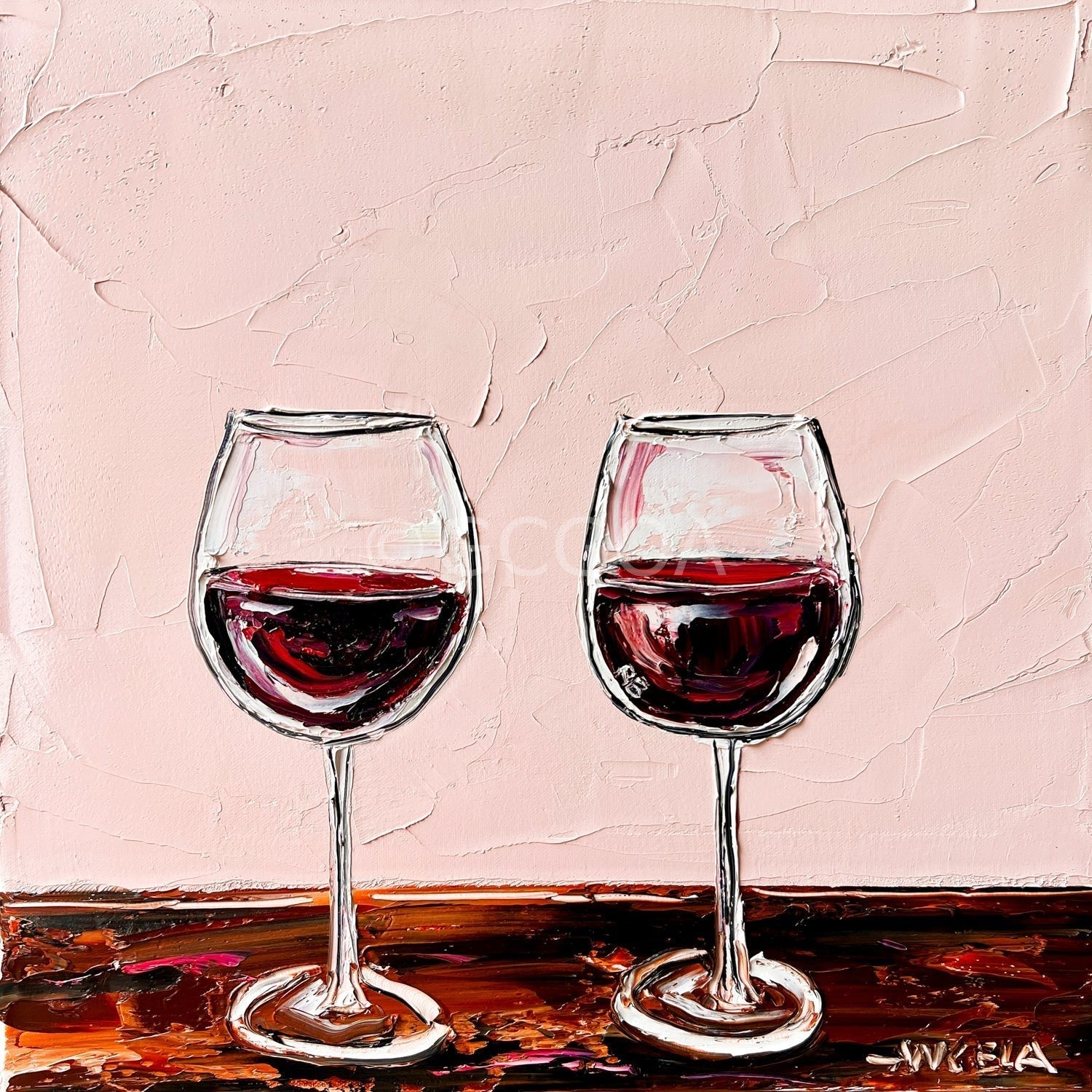 Drinking a Red With You - Commission - Gold Coast Gallery Of ArtAngela Hawkey