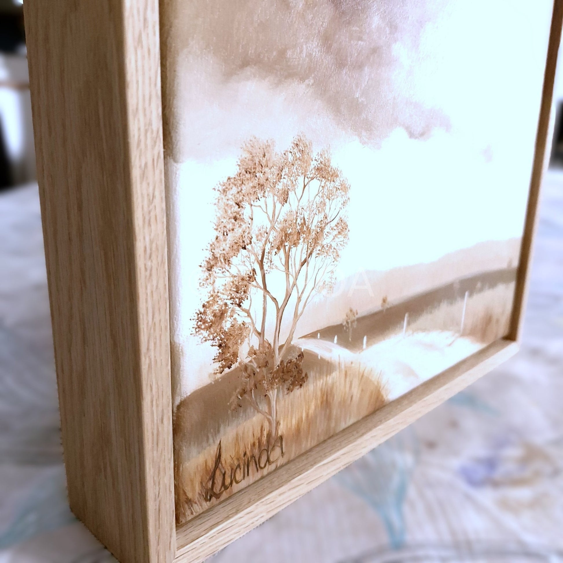 Dry And Dusty Road - Original Art - Gold Coast Gallery Of ArtLucinda Leveille