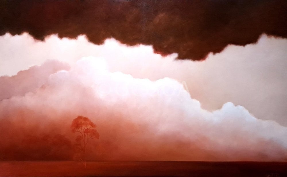 Earth's Red Hearth - Original Art - Gold Coast Gallery Of ArtLucinda Leveille