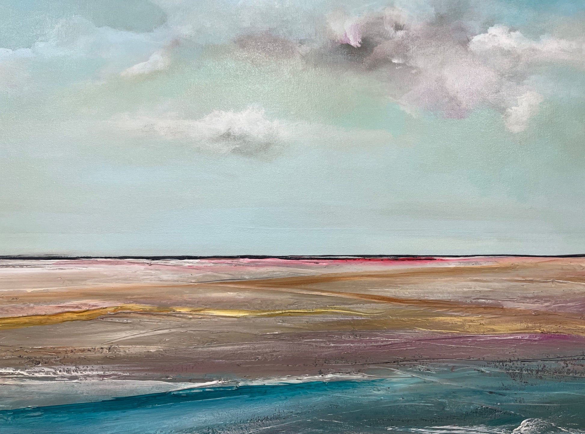 Echoes Of A Fiery Sea - Original Art - Gold Coast Gallery Of ArtTania Chanter