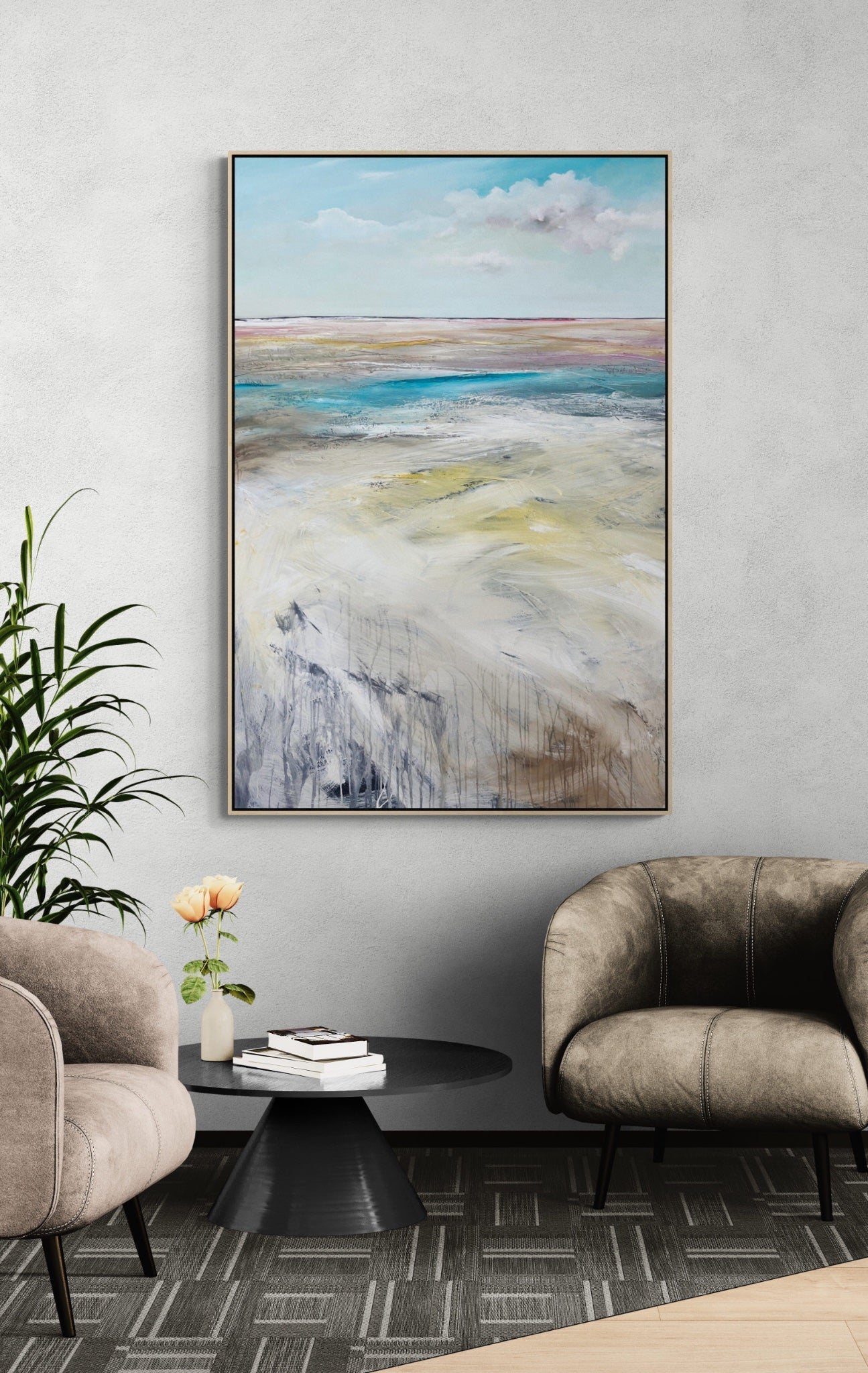 Echoes Of A Fiery Sea - Original Art - Gold Coast Gallery Of ArtTania Chanter