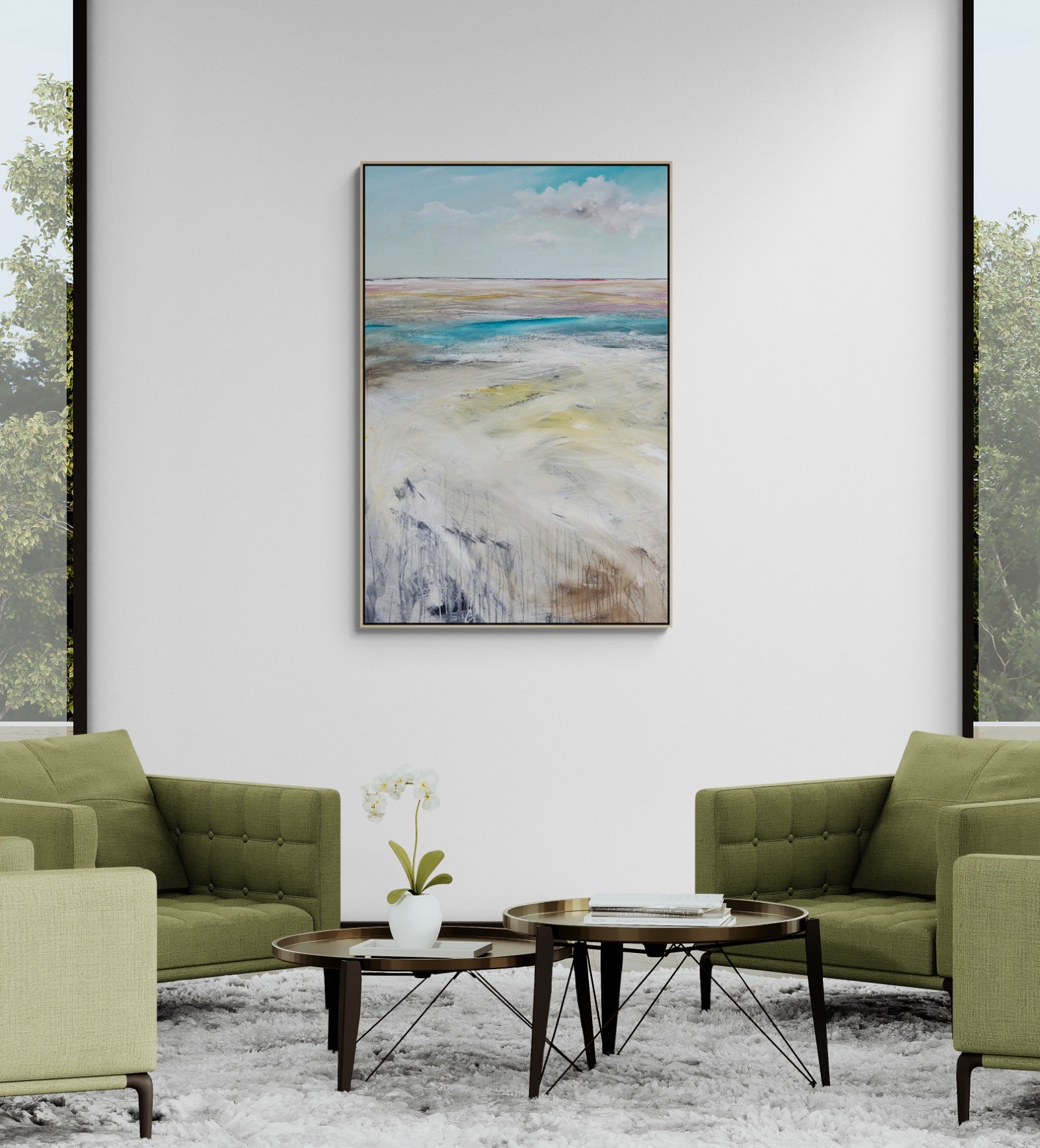 Echoes Of A Fiery Sea - Original Art - Gold Coast Gallery Of ArtTania Chanter