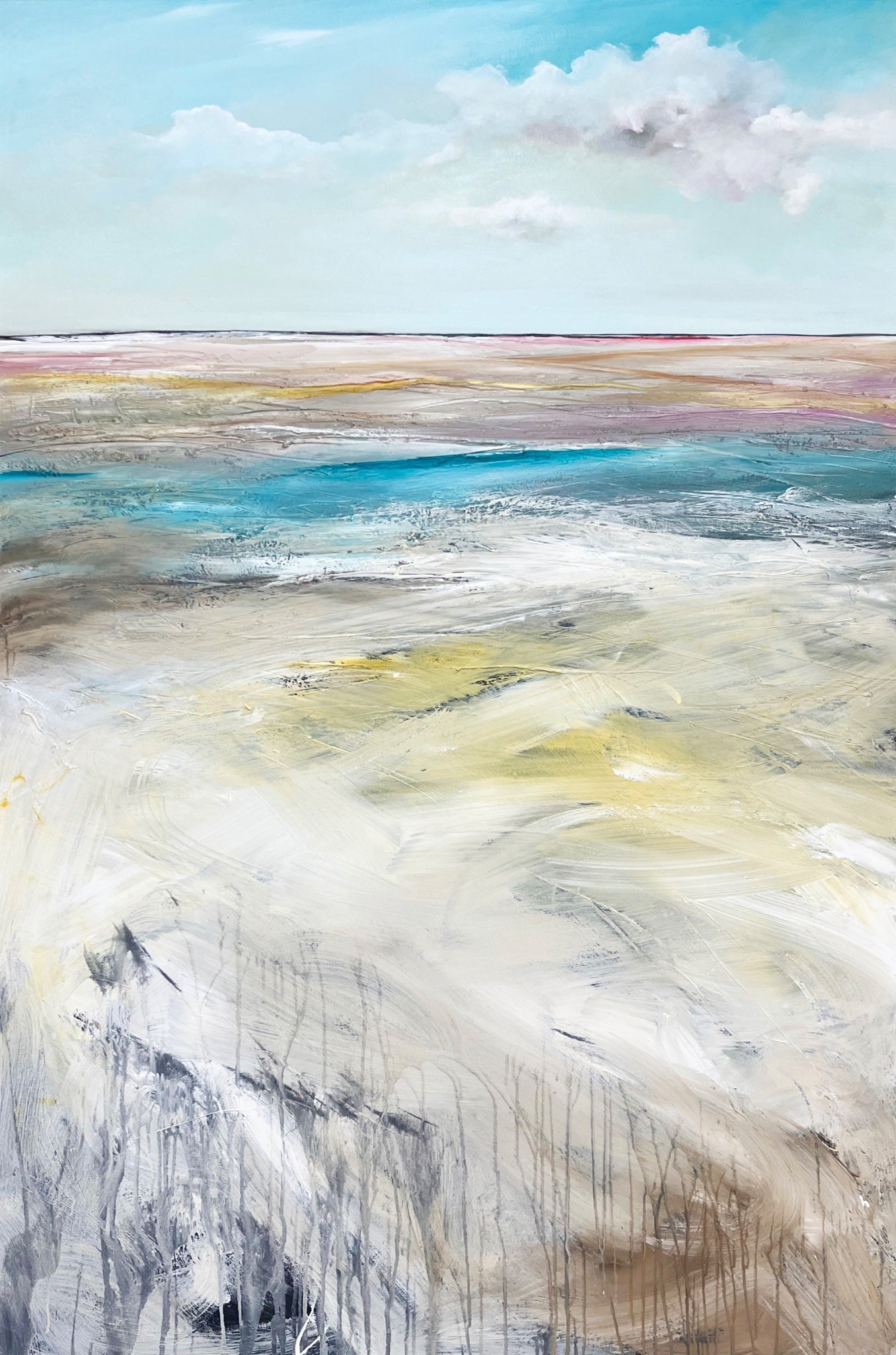 Echoes Of A Fiery Sea - Original Art - Gold Coast Gallery Of ArtTania Chanter