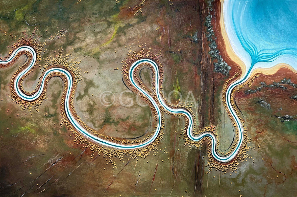 Echoes Of A Firey Sea - Gold Coast Gallery Of ArtTania Chanter
