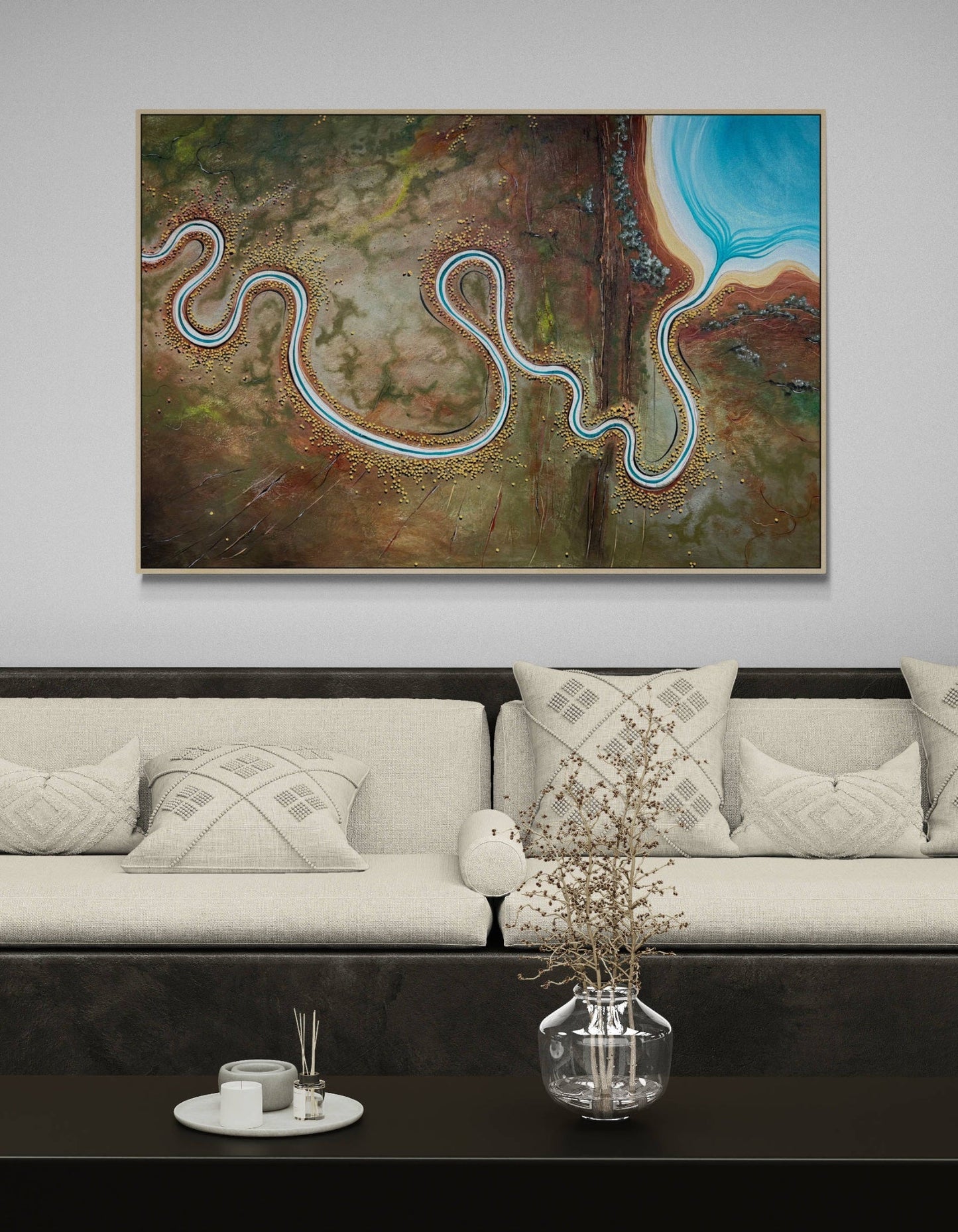 Echoes Of A Firey Sea - Gold Coast Gallery Of ArtTania Chanter