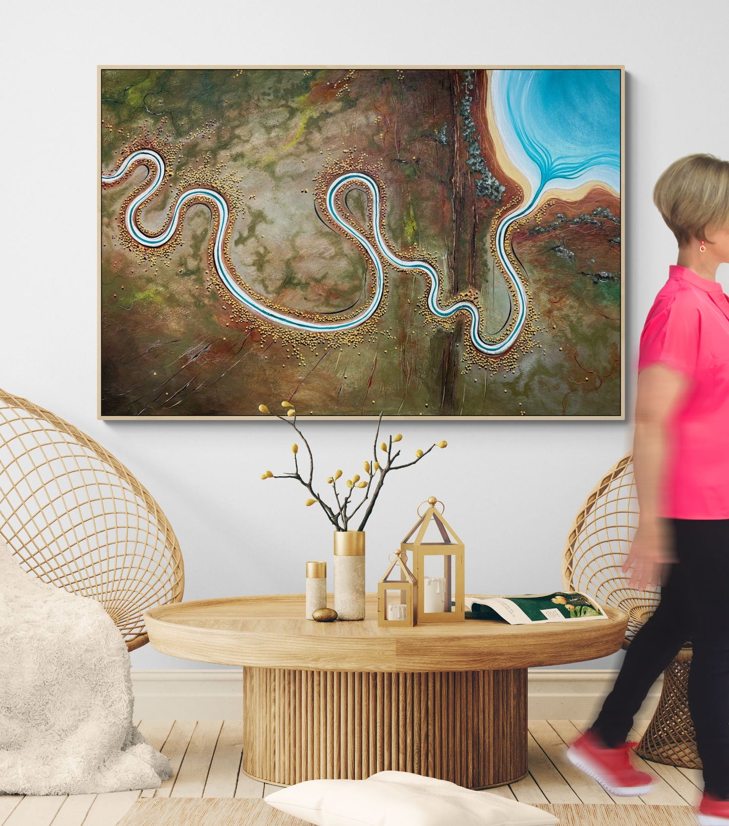 Echoes Of A Firey Sea - Gold Coast Gallery Of ArtTania Chanter