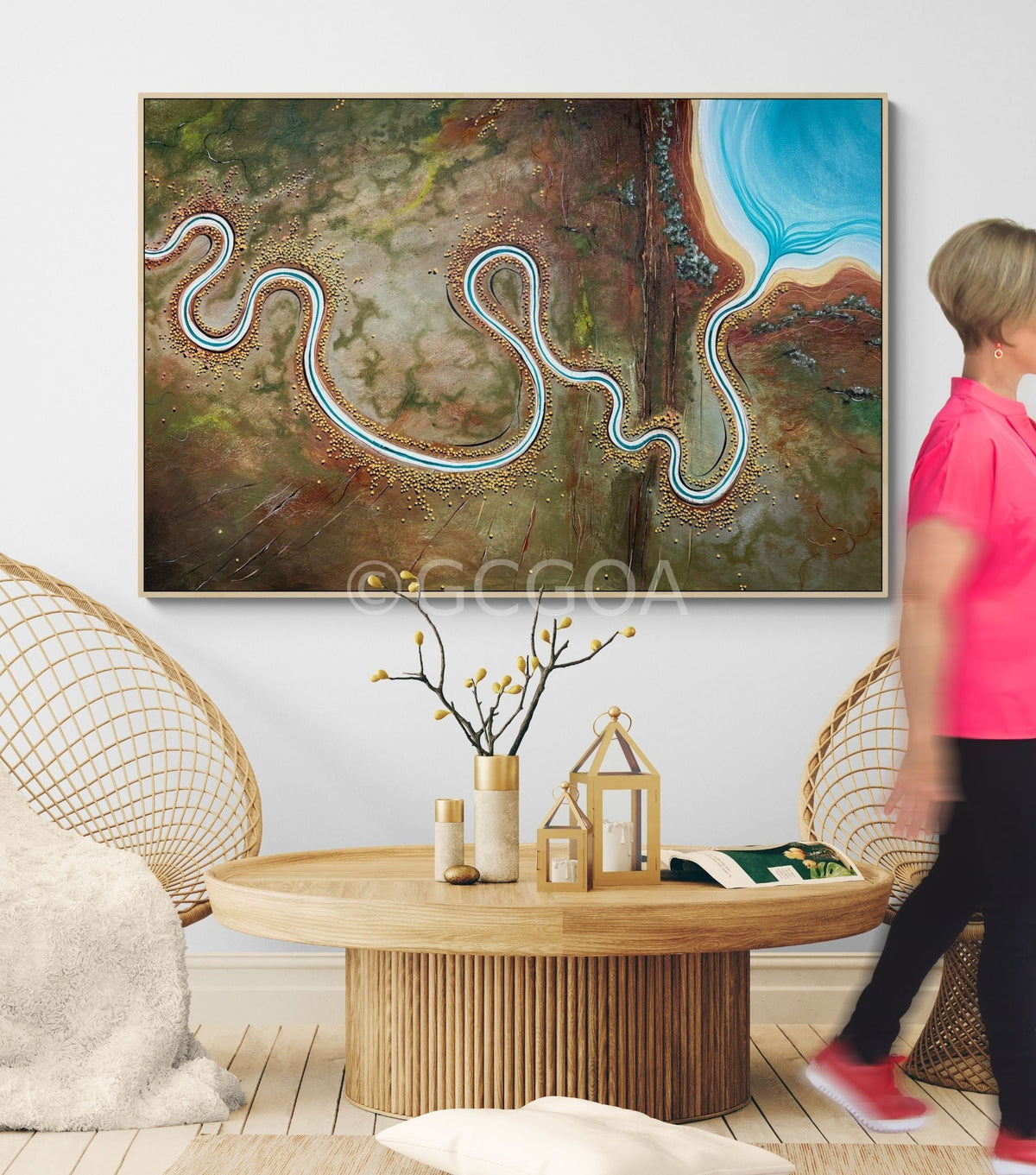 Echoes Of A Firey Sea - Gold Coast Gallery Of ArtTania Chanter