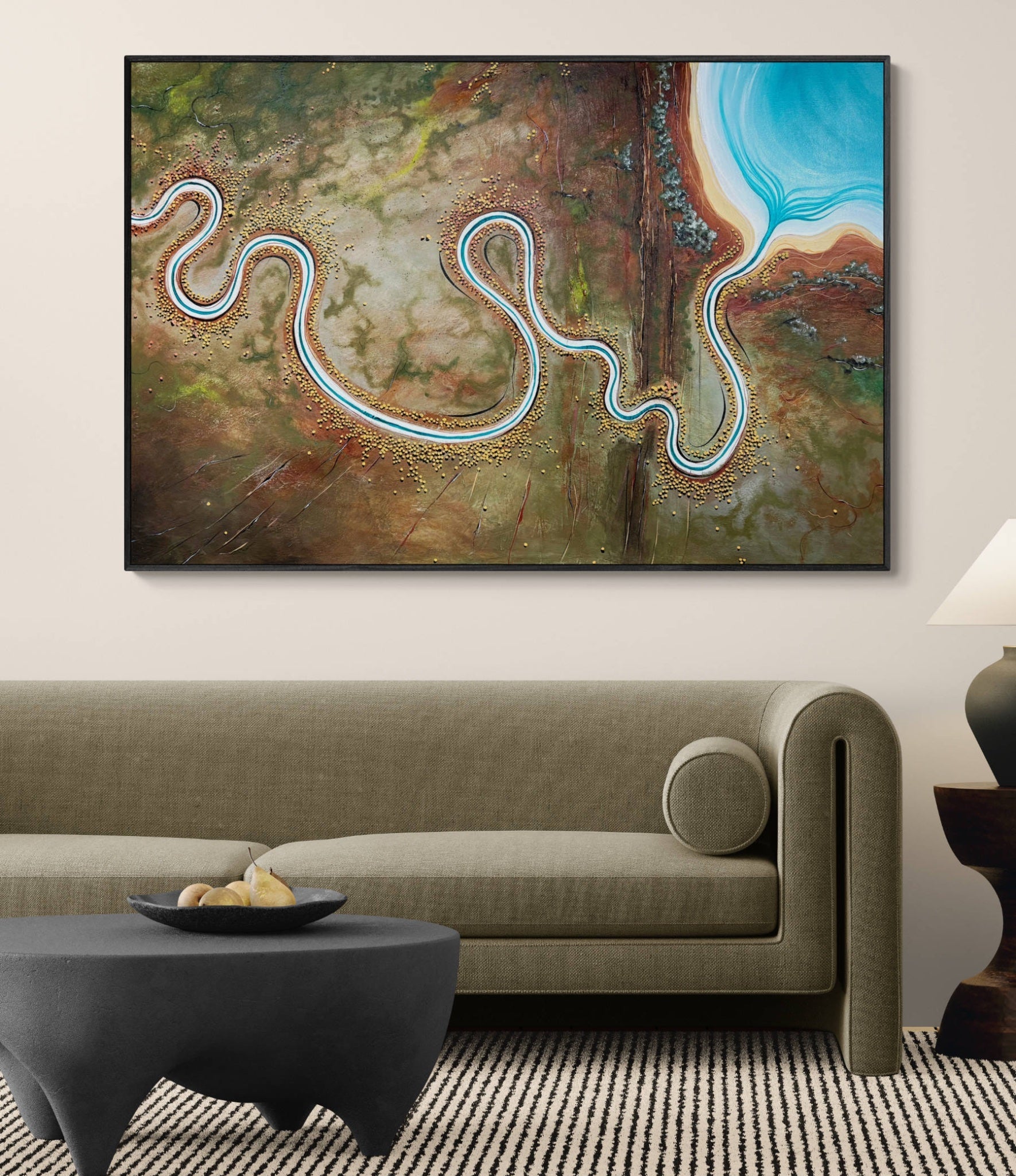 Echoes Of A Firey Sea - Gold Coast Gallery Of ArtTania Chanter