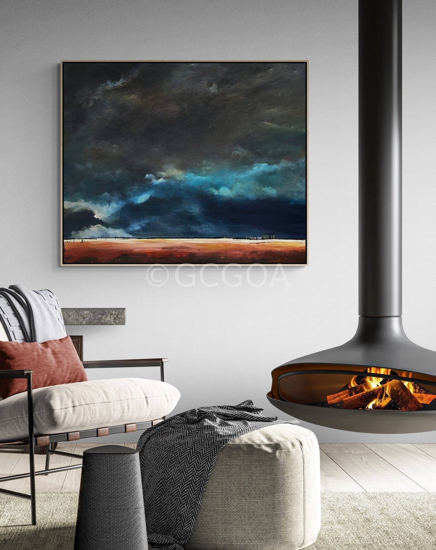 Echoes Of A Winter Sky - Gold Coast Gallery Of ArtTania Chanter
