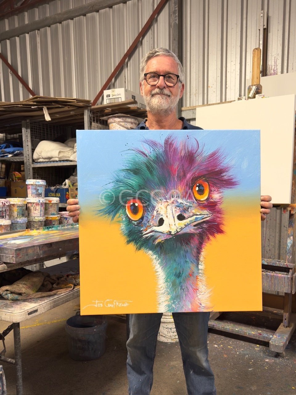 Emu 127 - Original Art - Gold Coast Gallery Of ArtJos Coufreur