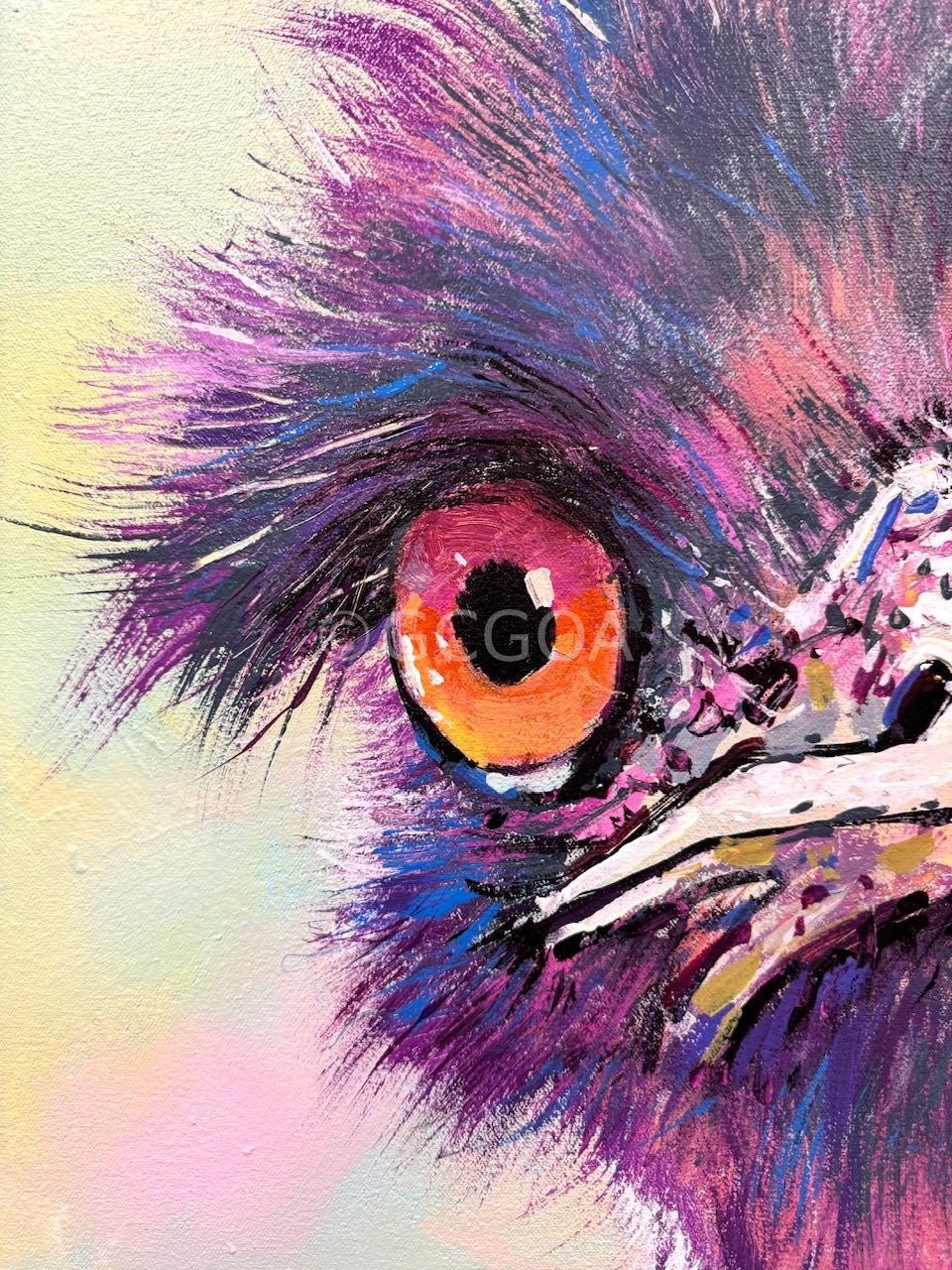 Emu 128 - Original Art - Gold Coast Gallery Of ArtJos Coufreur
