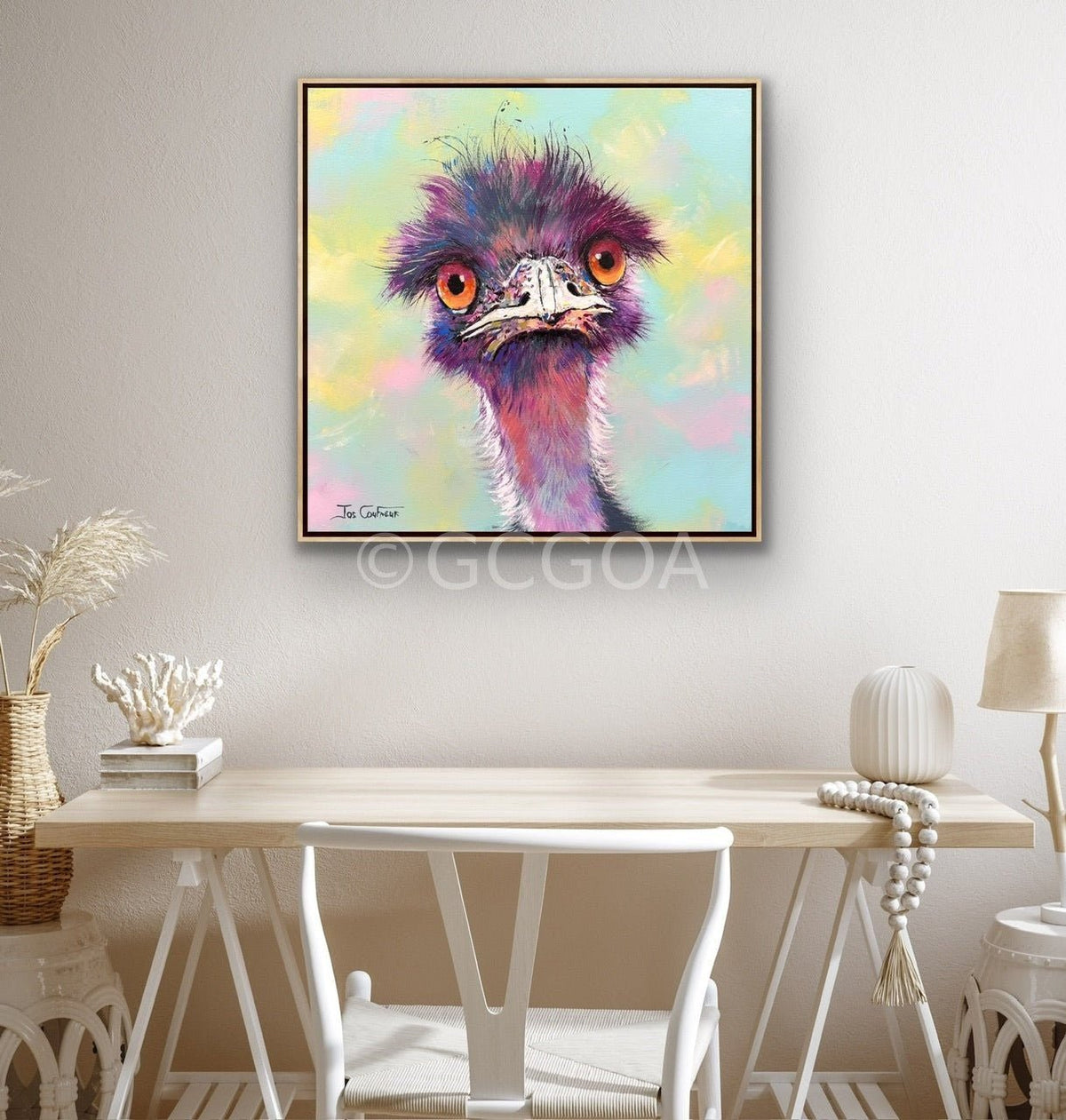 Emu 128 - Original Art - Gold Coast Gallery Of ArtJos Coufreur