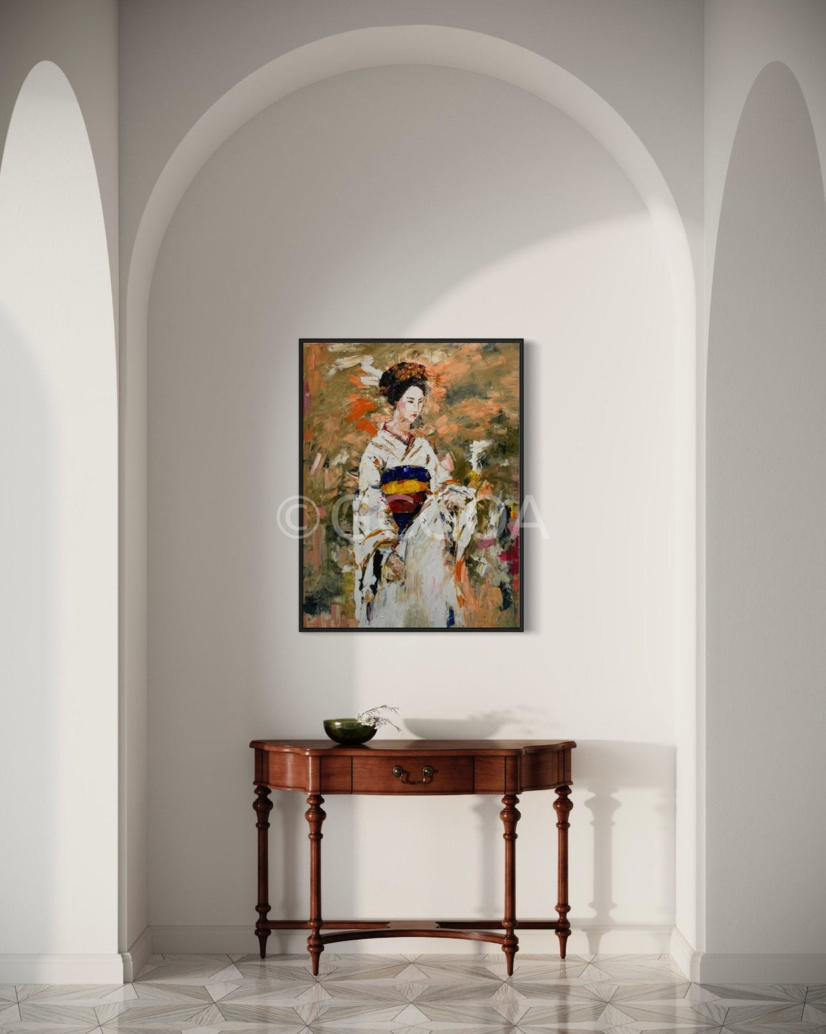Ephemeral Beauty: A Geisha’s Essence - Original Art - Gold Coast Gallery Of ArtAnjana Rai