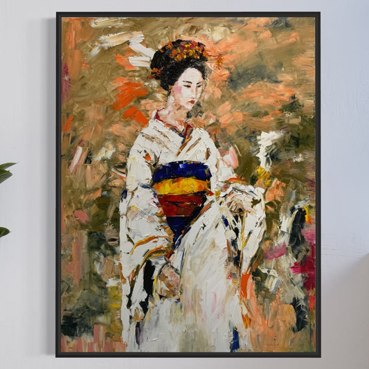 Ephemeral Beauty: A Geisha’s Essence - Original Art - Gold Coast Gallery Of ArtAnjana Rai