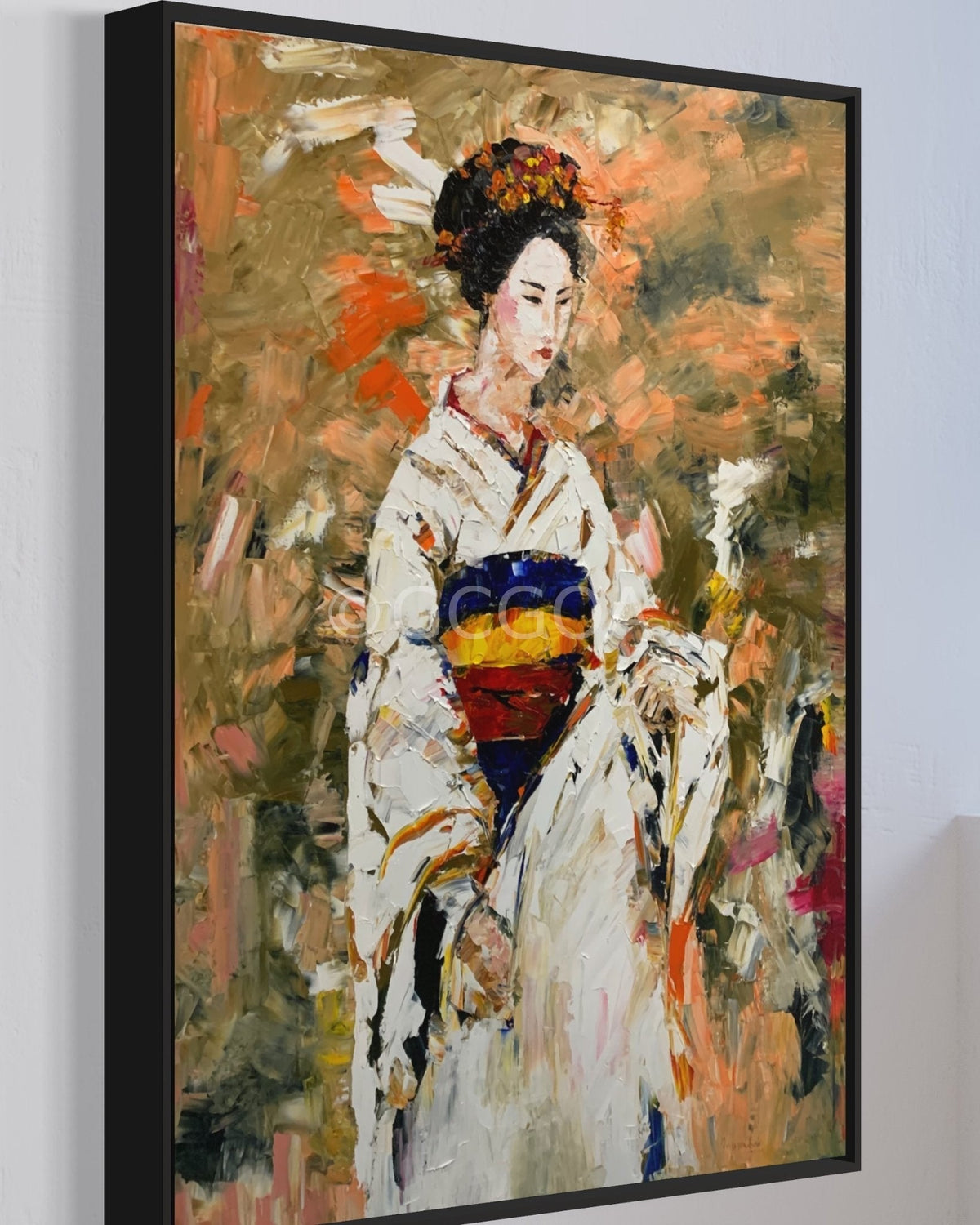 Ephemeral Beauty: A Geisha’s Essence - Original Art - Gold Coast Gallery Of ArtAnjana Rai