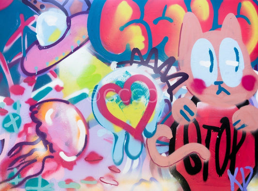 Extra PURRestrial - Orginal Art - Gold Coast Gallery Of ArtKai-doe