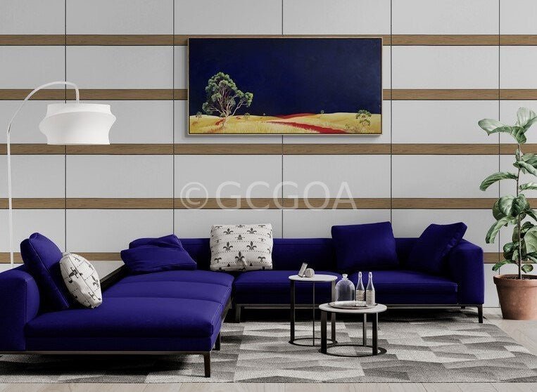 Far Away On The Red Road - Original Art - Gold Coast Gallery Of ArtLucinda Leveille