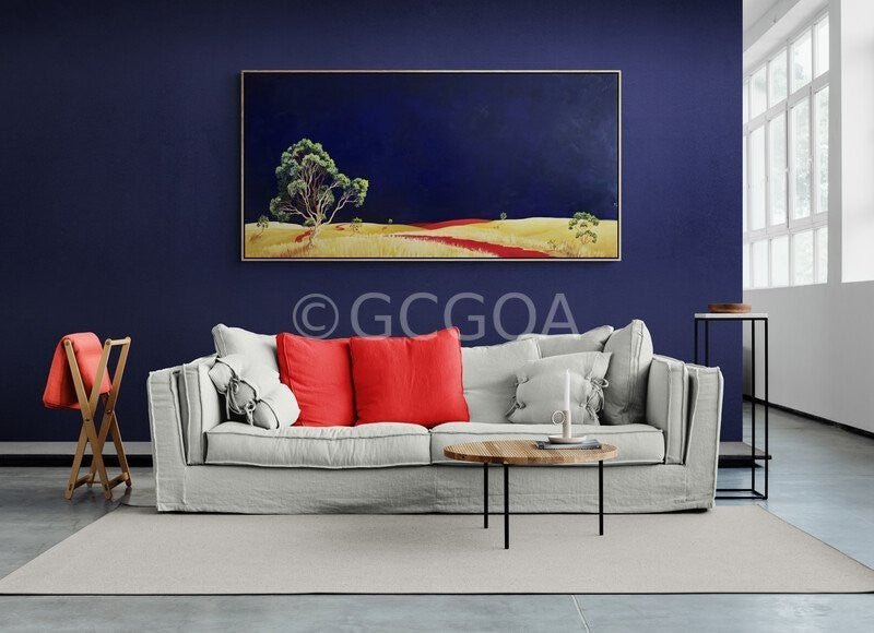 Far Away On The Red Road - Original Art - Gold Coast Gallery Of ArtLucinda Leveille