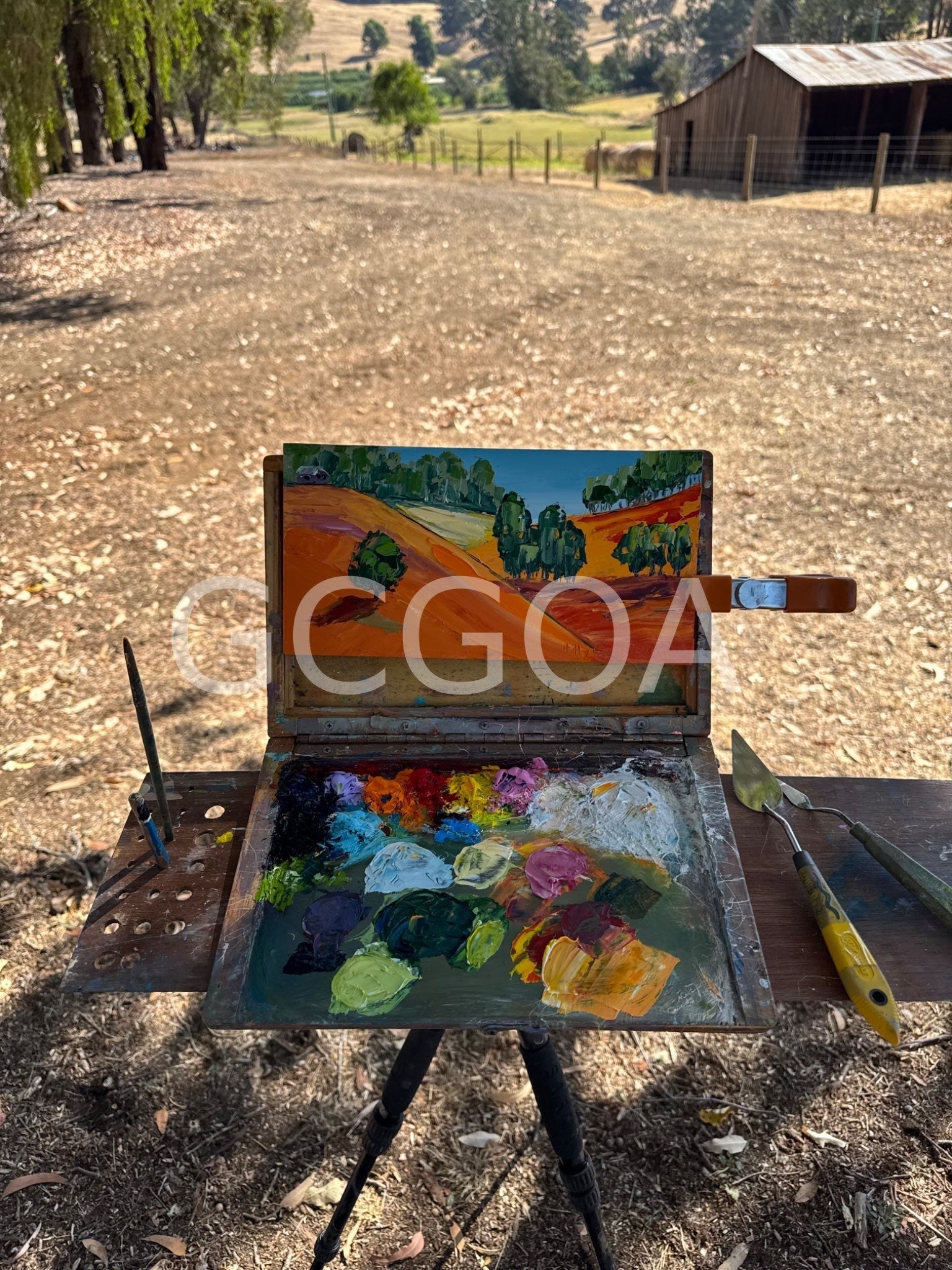 Farm Landscape - Gold Coast Gallery Of ArtHilly Coufreur