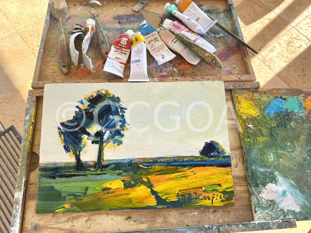 Farm Landscape 27 - Plein Air - Gold Coast Gallery Of ArtHilly Coufreur