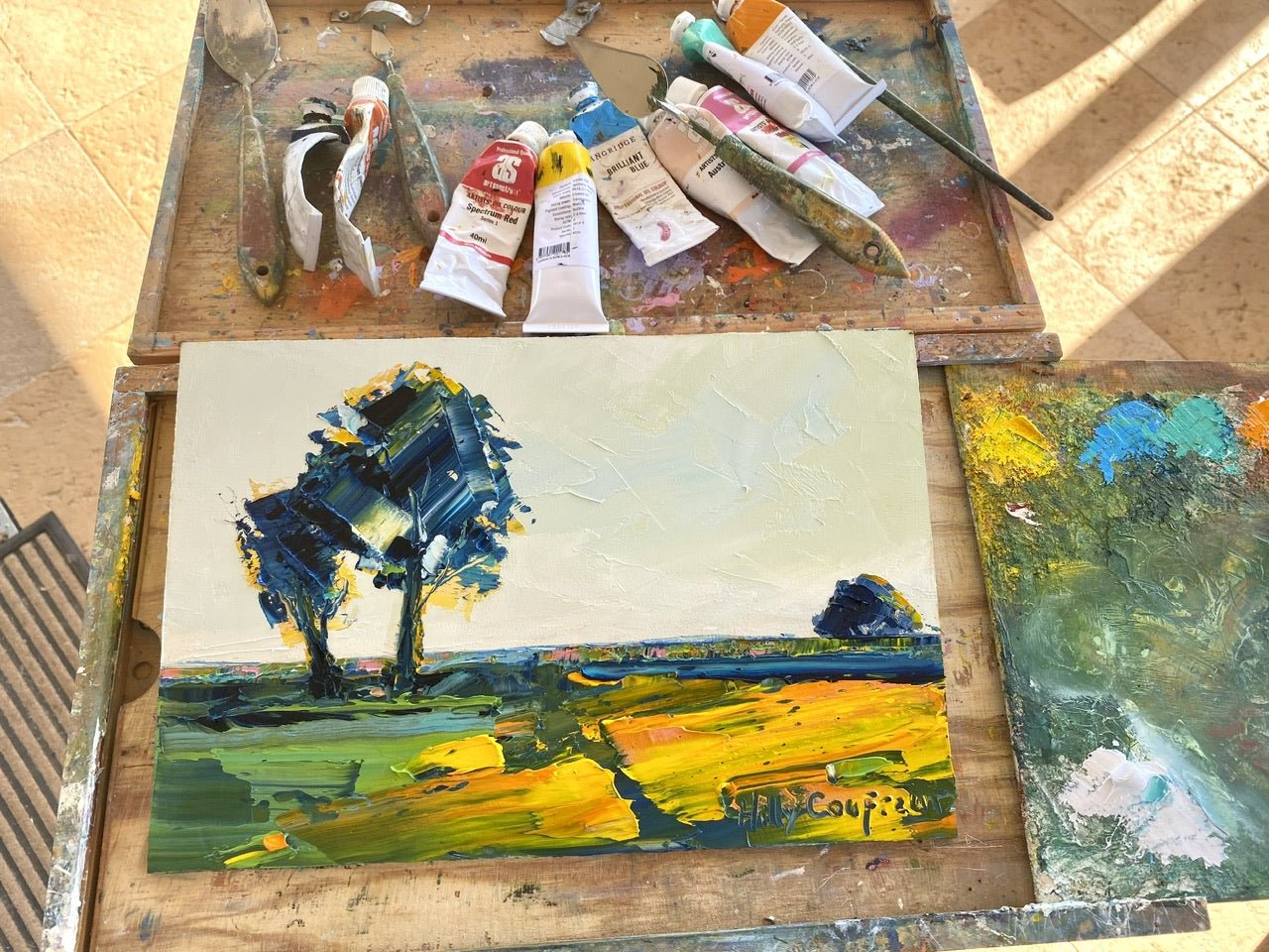 Farm Landscape 27 - Plein Air - Gold Coast Gallery Of ArtHilly Coufreur