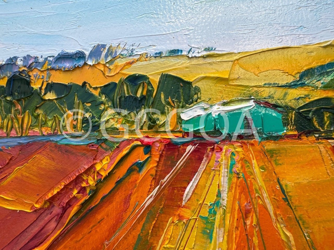 Farm Landscape 34 - Plein Air - Gold Coast Gallery Of ArtHilly Coufreur